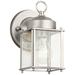 Kichler New Street Series 8.25" Silver Outdoor Lantern Wall Light