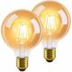 Led Gluehbirne E27 Vintage Lampe - G80 Leuchtmittel edison Light Bulb 2700K 4W Glühlampe Warmweiß