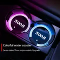 Porte-gobelet à eau Shoous pour voiture 7 couleurs chargement USB lumière LED de voiture pour KIT