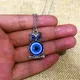 Collier bleu mauvais œil démon pour femme pendentif œil turc breloque à la mode bijoux