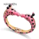 Nouvel arrivage Bracelet girafe Animal Bracelet coloré plaqué or Bracelet de mode pour femme pour