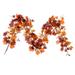 Vickerman 695241 - 60" Orange Fall Maple Leaf Garland (FQ220760) Unlit Garland