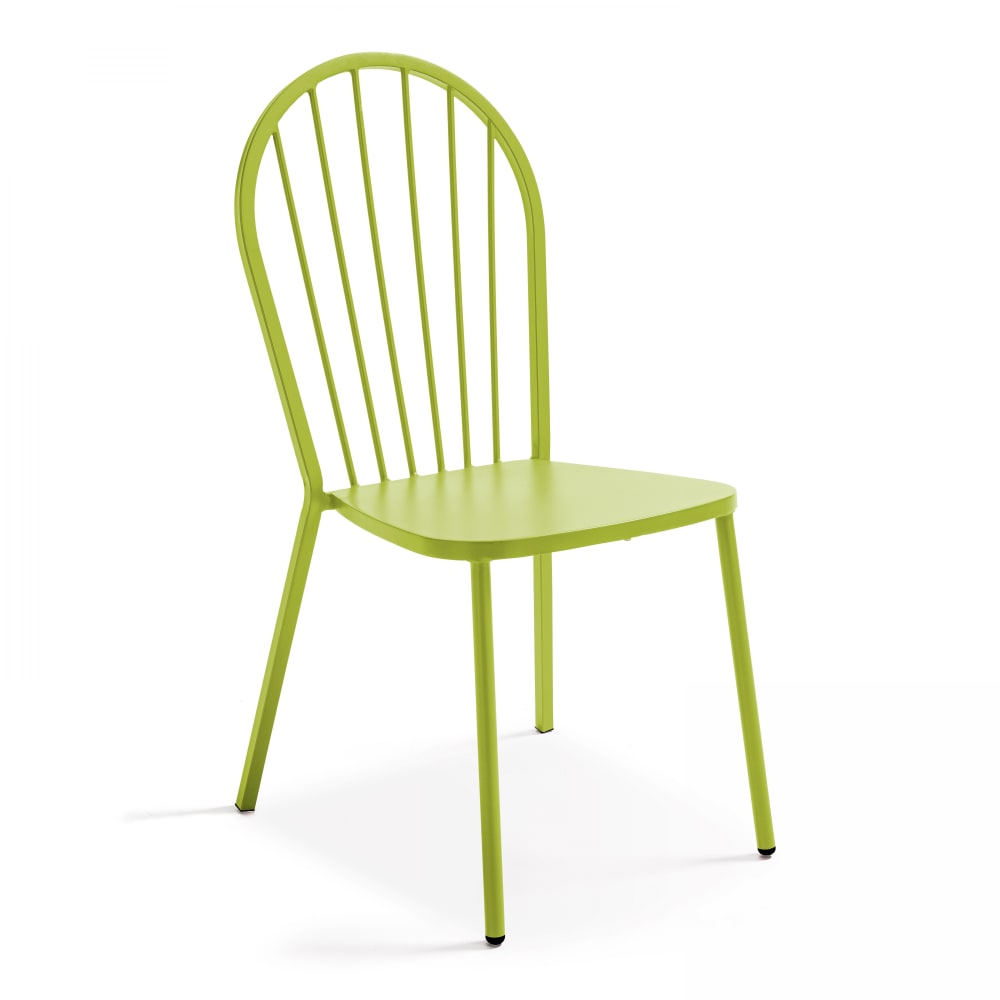 Chaise bistrot en métal vert
