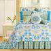 Delilah Blue King Quilt 100% Cotton Lightweight Machine Washable Reversible Bedspread Coverlet