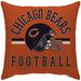 Chicago Bears 18'' x Helmet Logo Duck Cloth Décor Pillow Cover