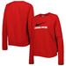 Women's Nike Red Canada Soccer Lockup Varsity Tri-Blend Raglan Pullover Sweatshirt