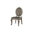 Side Chair (Set-2) by Acme in Antique Silver