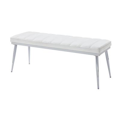 Bench by Acme in White Chrome