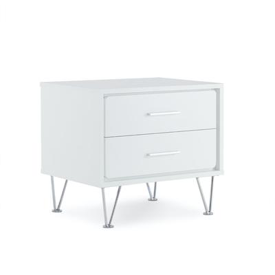 Accent Table or Nightstand by Acme in White