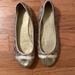 Coach Shoes | Coach Cecile Signature Ballet Flat Shoe In Euc. | Color: Gold/Tan | Size: 9