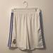 Adidas Shorts | Adidas Climacool Men's White / Blue Stripes Active Gym Basketball Shorts Sz. M | Color: White | Size: M