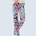 Lilly Pulitzer Pants & Jumpsuits | Bright Floral Pants - Straight Leg | Color: Blue/Pink | Size: 4
