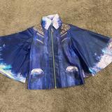 Disney Costumes | Disney Descendants Evie Costume Jacket Size 10/12 | Color: Blue | Size: 10/12