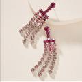 Anthropologie Jewelry | Dannijo Asher Drop Earrings | Color: Pink/Red | Size: Os