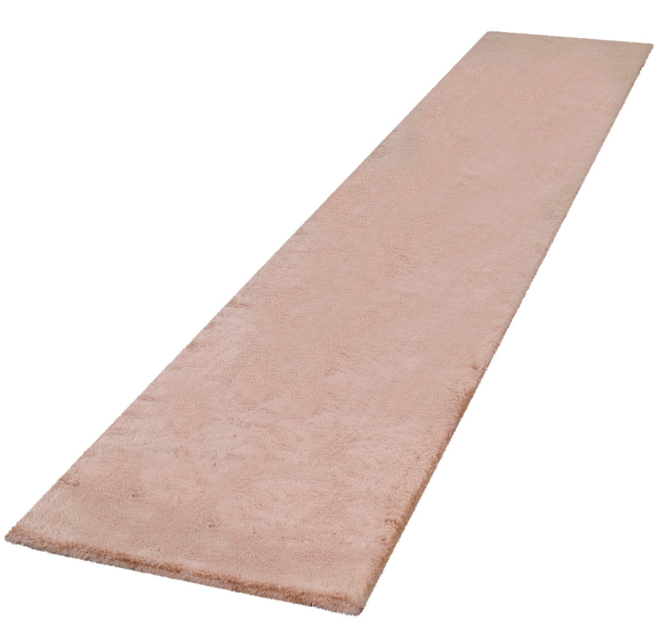Läufer PACO HOME "Rabbit 780", beige, B:80cm H:26mm L:300cm, Polyester, Teppiche, Kunstfell, Kaninchenfell-Haptik, ein echter Kuschelteppich, Uni-Farben Image