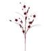 Vickerman 700051 - 33" Artificial Burgundy Star and Ball Glitter Spray (6 Pack) (QG224665)