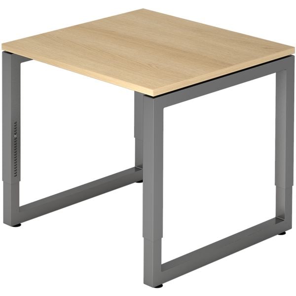 HAMMERBACHER Schreibtisch »R-Line« 80 cm Gestell graphitfb. braun, 80x85x80 cm