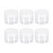6Pcs 40ml Clear Plastic Jars with White Lid Food Storage Containers for Kitchen