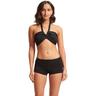 SEAFOLLY Damen Bikinihose Seafolly Collective Roll Top Boyleg, Größe 42 in Schwarz