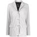 Buttoned-up Single-breasted Blazer - Gray - Aspesi Jackets