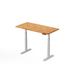 Direction Desk Height Adjustable Standing Desk Wood/Metal in White/Black/Brown | 50.5 H x 48 W x 24 D in | Wayfair BUTCHER BLOCK-WHIACA_48x24