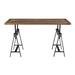 17 Stories Counter Height 64" Pine Solid Wood Dining Table Wood in Black/Brown/Green | 64 W x 34 D in | Wayfair 9D4259C6078A4E00A316E7C6D288459F