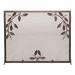 Alcott Hill® Leone Leaf Single Panel Iron Fireplace Screen Iron in Brown | 30 H x 38 W x 0.25 D in | Wayfair 94D62AFFFECC4CC39AE197C24AEF2D34