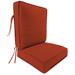 Latitude Run® 22" x 45" Outdoor Deep Seat Chair Cushion Set w/ Ties & Welt | 4 H x 22 W x 45 D in | Wayfair 195F6A0206E04804B972010F56BD77D3