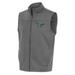 Men's Antigua Steel Philadelphia Eagles Team Logo Throwback Links Golf Full-Zip Vest