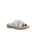 Women's Hazel Slide Sandal by Eastland in Light Blue (Size 11 M)