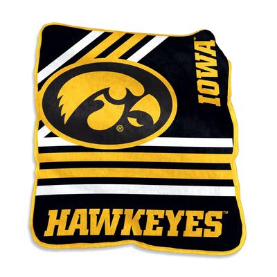 Iowa Raschel Throw Home Textiles by NCAA in Multi