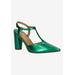 Wide Width Women's Aidenne Pumps by J. Renee in Green (Size 7 1/2 W)