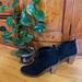 American Eagle Outfitters Shoes | Faux-Suede American Eagle Black Laced Booties | Color: Black | Size: 6