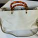 Gucci Bags | Gucci Large Bamboo Shopper Leather Tote Bag In Ivory/ Cream. Tags Included | Color: Cream | Size: Os