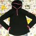 Nike Tops | Nike Pro Dri Fit Hoodie With Thumb Holes Black Pink Sportswear Athletic Fitness | Color: Black/Pink | Size: Xlj