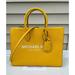 Michael Kors Bags | Michael Kors Mk Mirella Medium Pebbled Leather Tote Bag - Butter | Color: Yellow | Size: 13.75”W X 10.75”H X 4.75”D