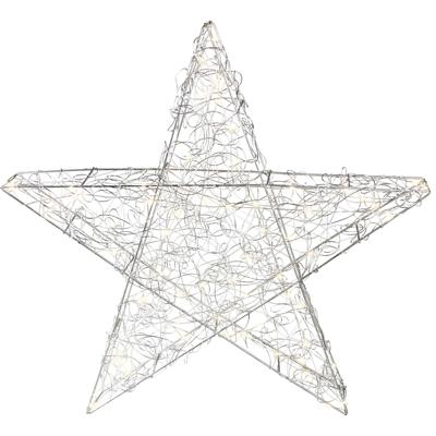 LED Stern AM DESIGN, silber (silberfarben), T:6cm Ø:40cm, Lampen, Weihnachtsstern, Weihnachtsdeko aussen Image