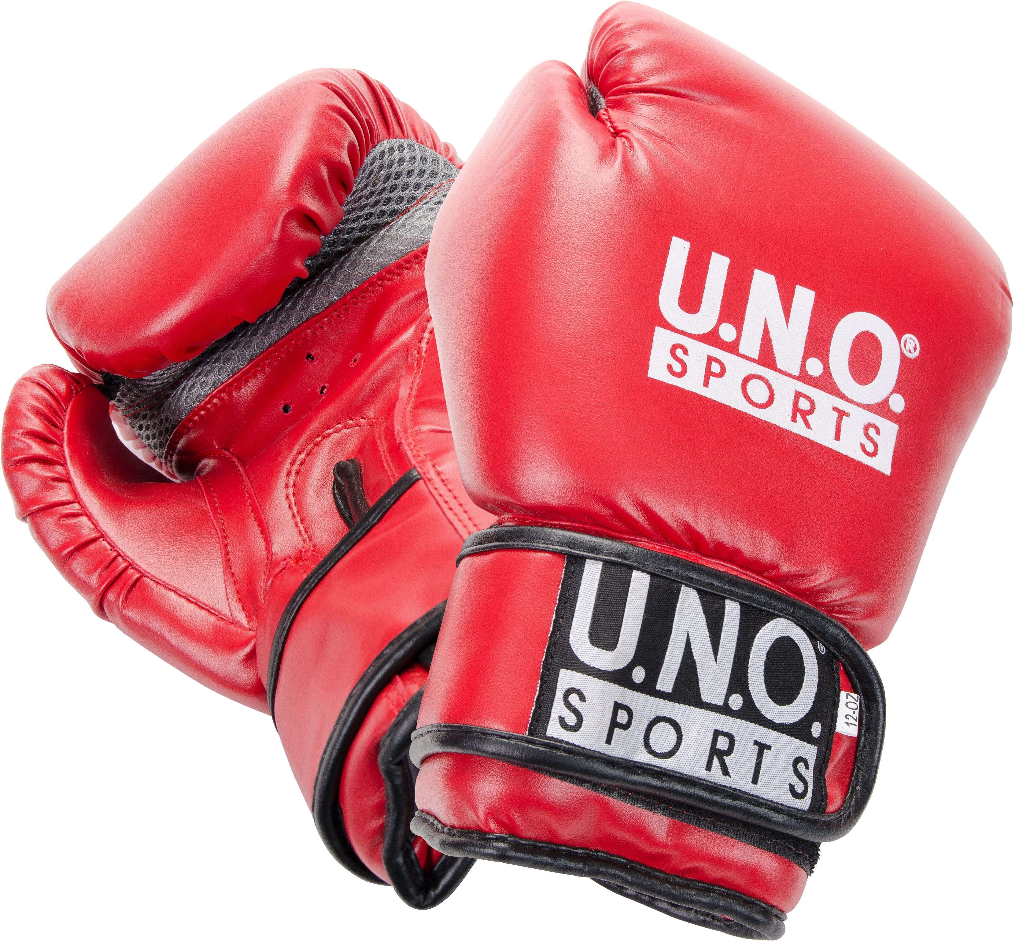 Boxhandschuhe U.N.O. SPORTS "Fun" Gr. 3, rot, Boxhandschuhe, 3 12, Obermaterial: 90% Kunstleder, 10% sonstige Fasern, für leichtes Heimtraining Image
