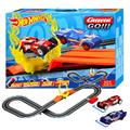 Carrera GO 20063517 Hot Wheels 4.3 - GO Battery Slot Racing Track, For Children From 6 Years And Adults,1:43 Scale, 4.3 Metres, With Hot Wheels - Night Shifter & Hot Wheels - HW50 Concept