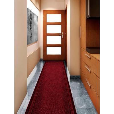 Läufer "Schmutzfangläufer MALAGA, Made in Belgium", rot, B:66cm H:6mm L:1450cm, Polypropylen (PP), PRIMAFLOR-IDEEN IN TEXTIL, Teppiche, Schmutzfangläufer, Schmutzfangmatte, meliert, gesteift, strapazierfähig, rutschhemmend Image