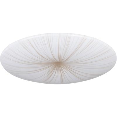EGLO Deckenleuchte "NIEVES 1", weiß, Ø 51,00cm H: 7,00cm, Lampen, Deckenleuchte in weiß aus Stahl - 4,4W - Warmweiß Image