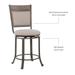 Franklin Swivel Counter Stool, Pewter - Linon D1283B19CS