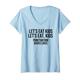 Damen Let's Eat Kids Punctuation Saves Lives Lustiges T-Shirt T-Shirt mit V-Ausschnitt
