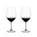 Riedel Vinum Bordeaux Grand Cru Crystal Red Wine Glass, 33.86 Ounce (2 Pack)