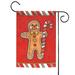 Christmas Gingerbread Man Outdoor Garden Flag 18" x 12.5"