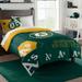 The Northwest Group Oakland Athletics Hexagon Twin Comforter & Sham Set