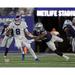 Micah Parsons Dallas Cowboys Unsigned Pressures Daniel Jones for a Tackle Photograph