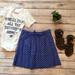 J. Crew Skirts | J. Crew Boardwalk Skirt Blue Polka Dots Linen Sz 0 | Color: Blue/White | Size: 0