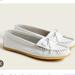 J. Crew Shoes | J. Crew Soft Unlined Leather Loafers | Color: White | Size: 7