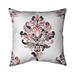 Baroque Ornament Square Throw Cushion Polyester in Gray Begin Edition International Inc | 20 H x 20 W x 1 D in | Wayfair 5543-2020-PA5-1